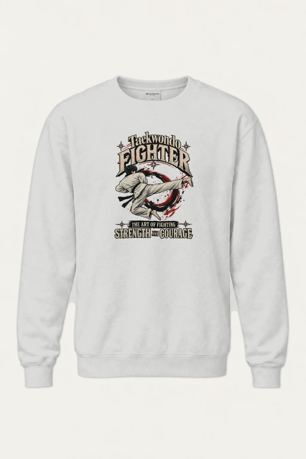 "Taekwondo Fighter" Heavy Blend Unisex Crewneck Sweatshirt | Gildan 18000