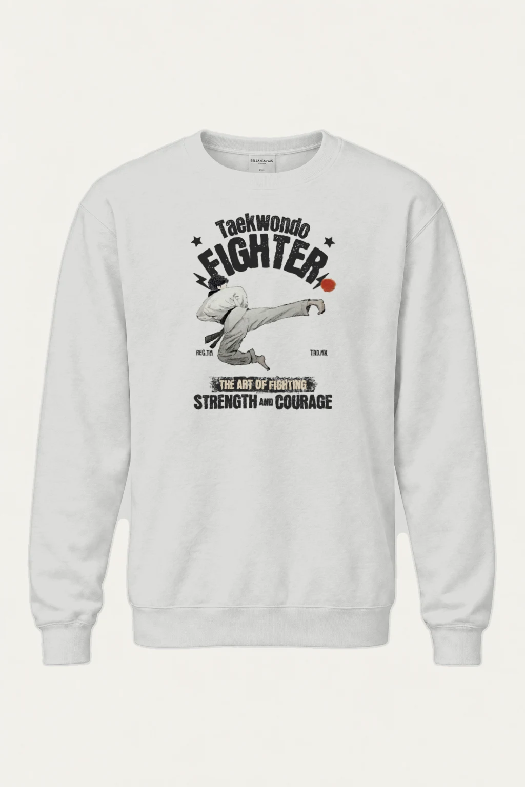 "Taekwondo Fighter" Heavy Blend Unisex Crewneck Sweatshirt | Gildan 18000