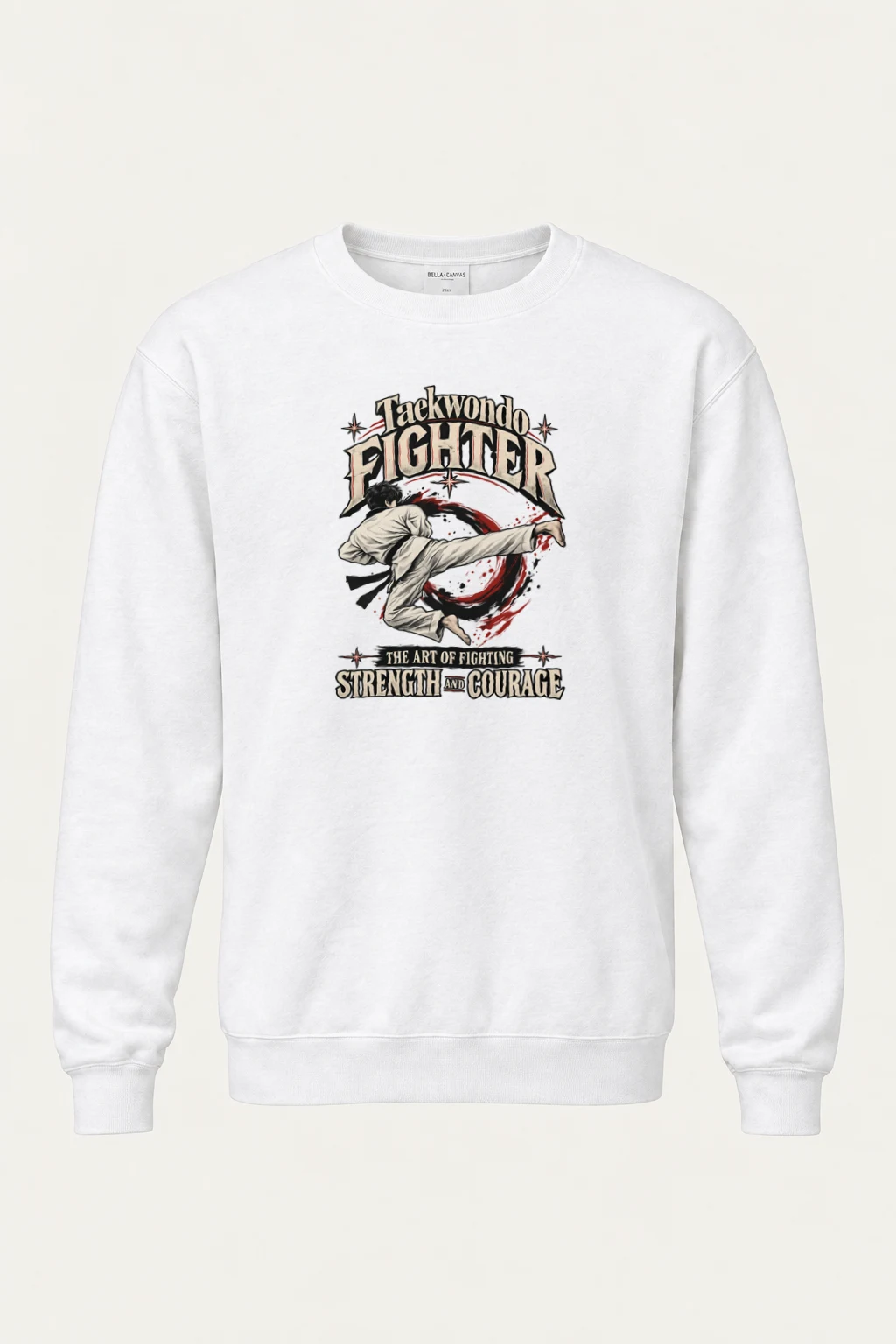"Taekwondo Fighter" Heavy Blend Unisex Crewneck Sweatshirt | Gildan 18000