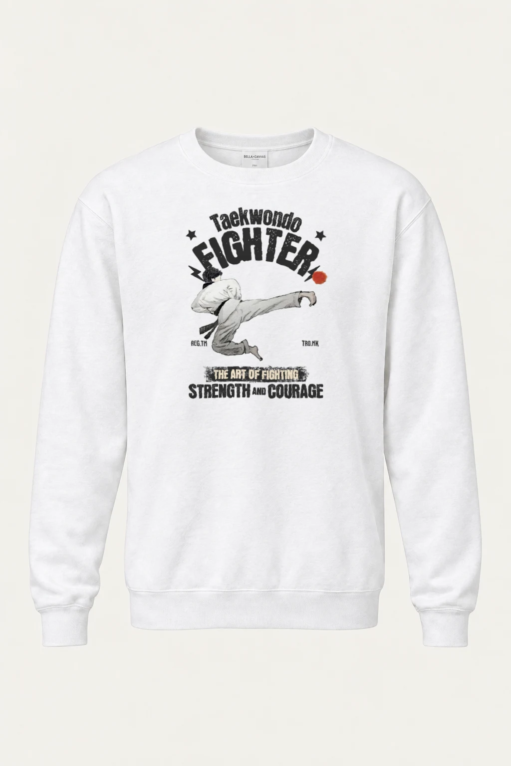 "Taekwondo Fighter" Heavy Blend Unisex Crewneck Sweatshirt | Gildan 18000