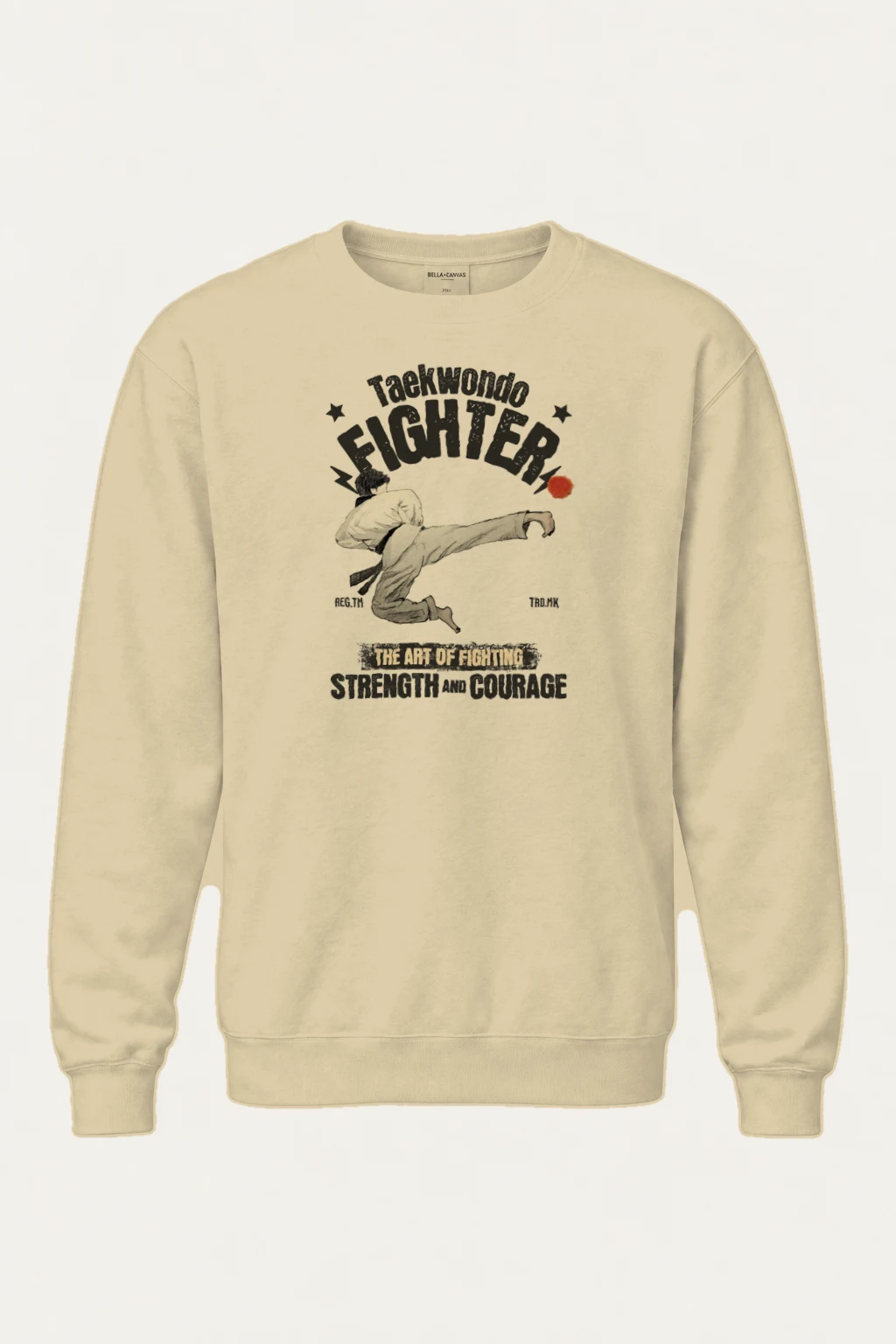 "Taekwondo Fighter" Heavy Blend Unisex Crewneck Sweatshirt | Gildan 18000