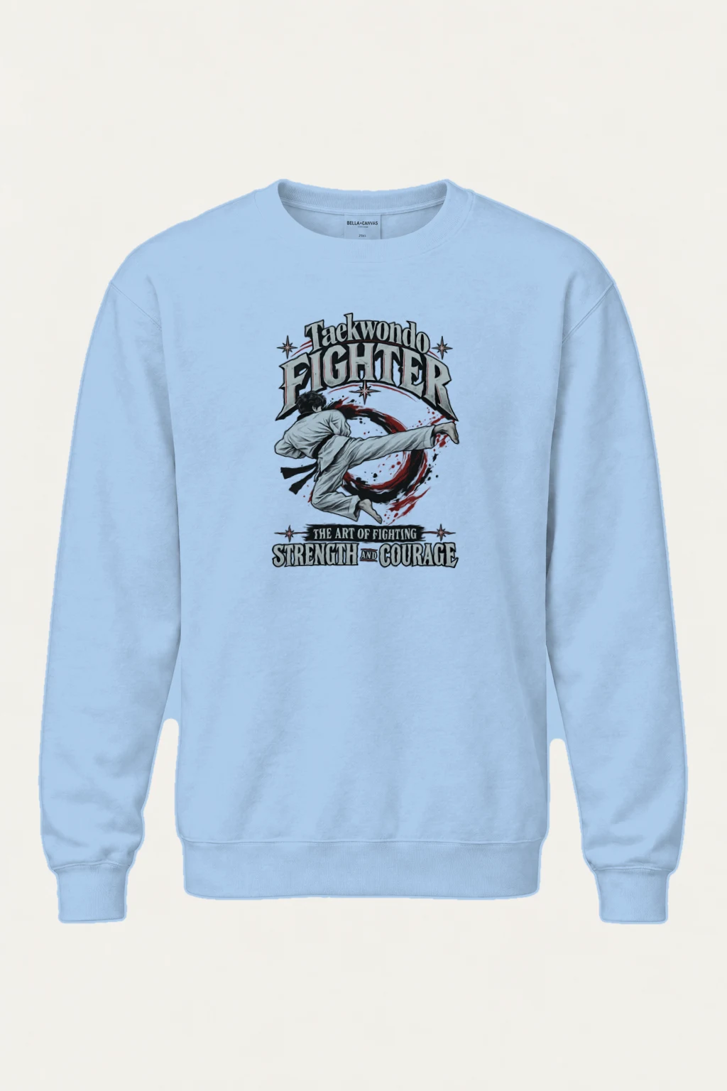"Taekwondo Fighter" Heavy Blend Unisex Crewneck Sweatshirt | Gildan 18000