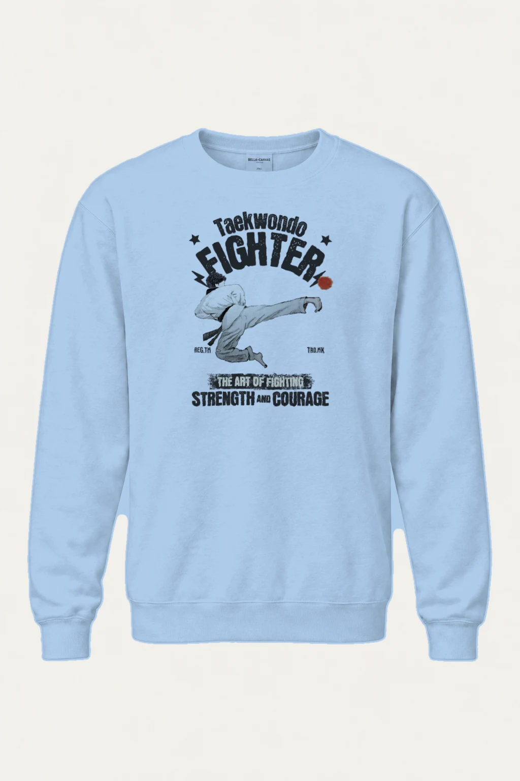 "Taekwondo Fighter" Heavy Blend Unisex Crewneck Sweatshirt | Gildan 18000