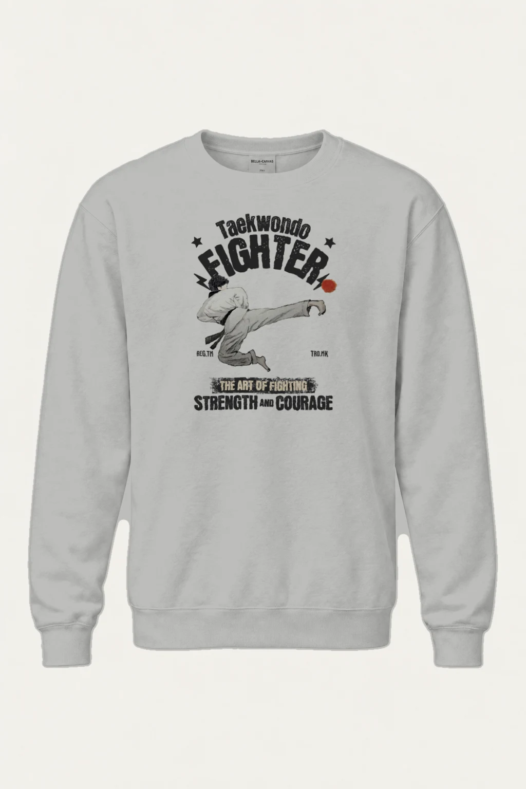 "Taekwondo Fighter" Heavy Blend Unisex Crewneck Sweatshirt | Gildan 18000