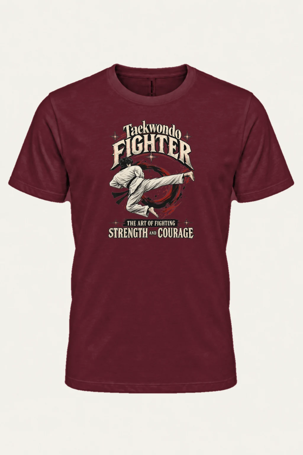 "Taekwondo Fighter" Heavyweight Unisex Crewneck T-shirt | Gildan 5000