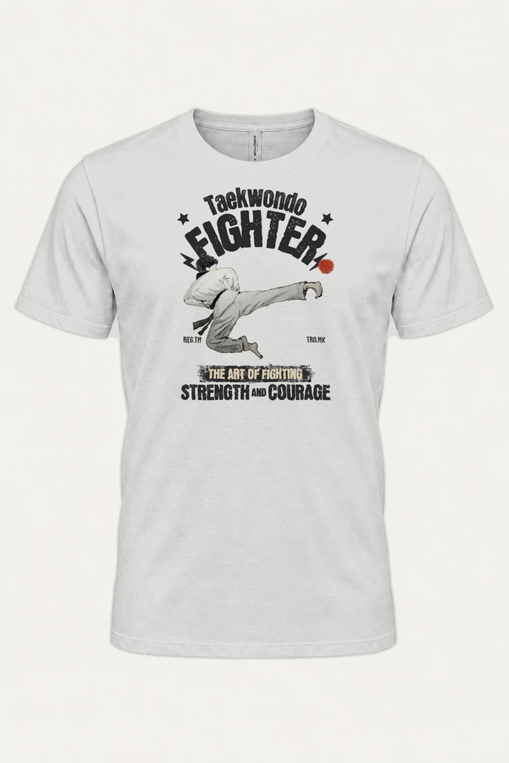 "Taekwondo Fighter" Heavyweight Unisex Crewneck T-shirt | Gildan 5000