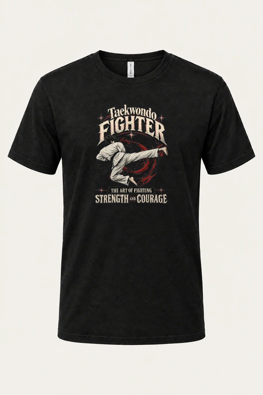 "Taekwondo Fighter" Heavyweight Unisex Crewneck T-shirt | Gildan 5000