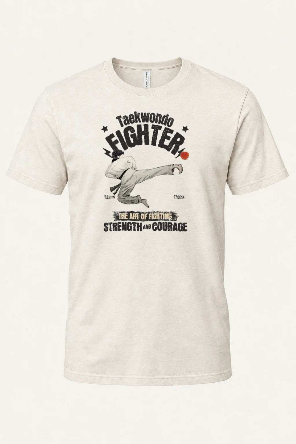 "Taekwondo Fighter" Heavyweight Unisex Crewneck T-shirt | Gildan 5000