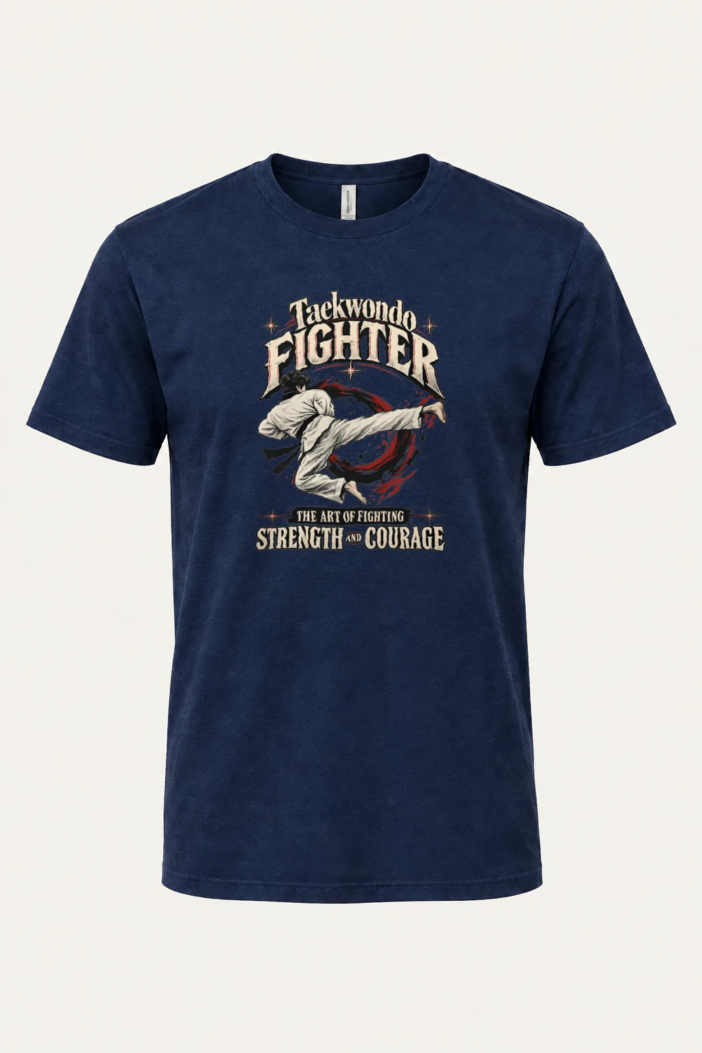 "Taekwondo Fighter" Heavyweight Unisex Crewneck T-shirt | Gildan 5000