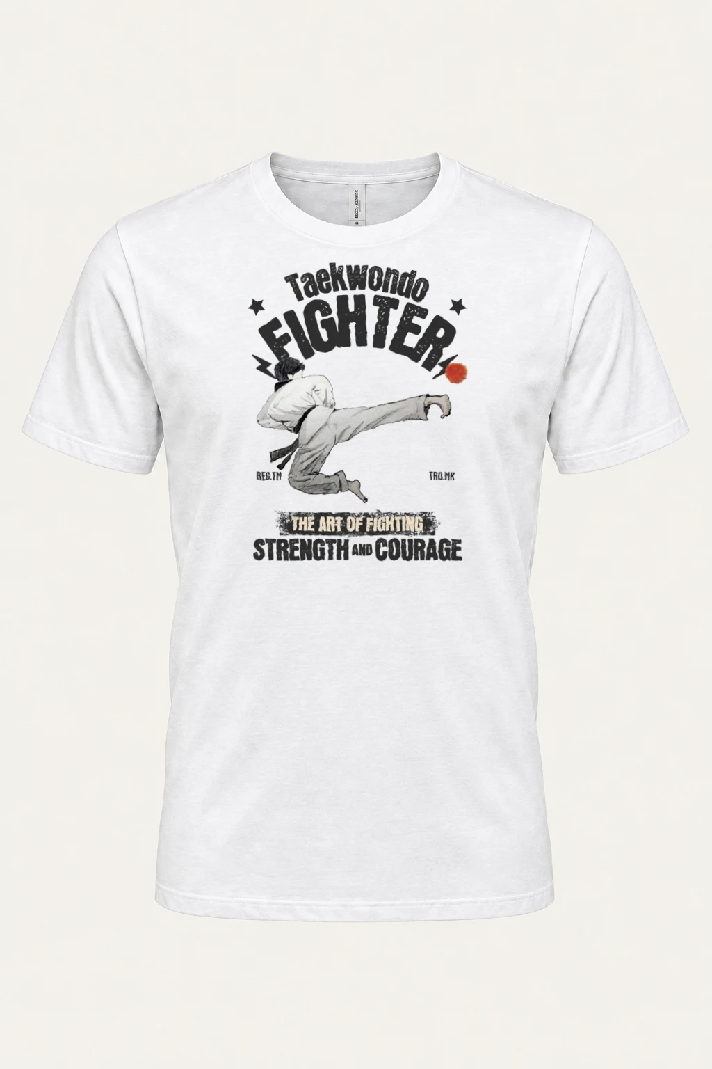"Taekwondo Fighter" Heavyweight Unisex Crewneck T-shirt | Gildan 5000