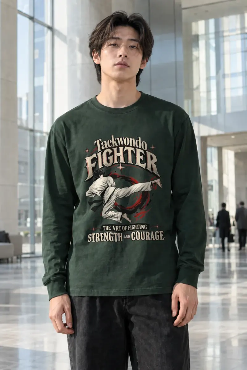 "Taekwondo Fighter" Unisex Longsleeve T-shirt | Gildan 2400