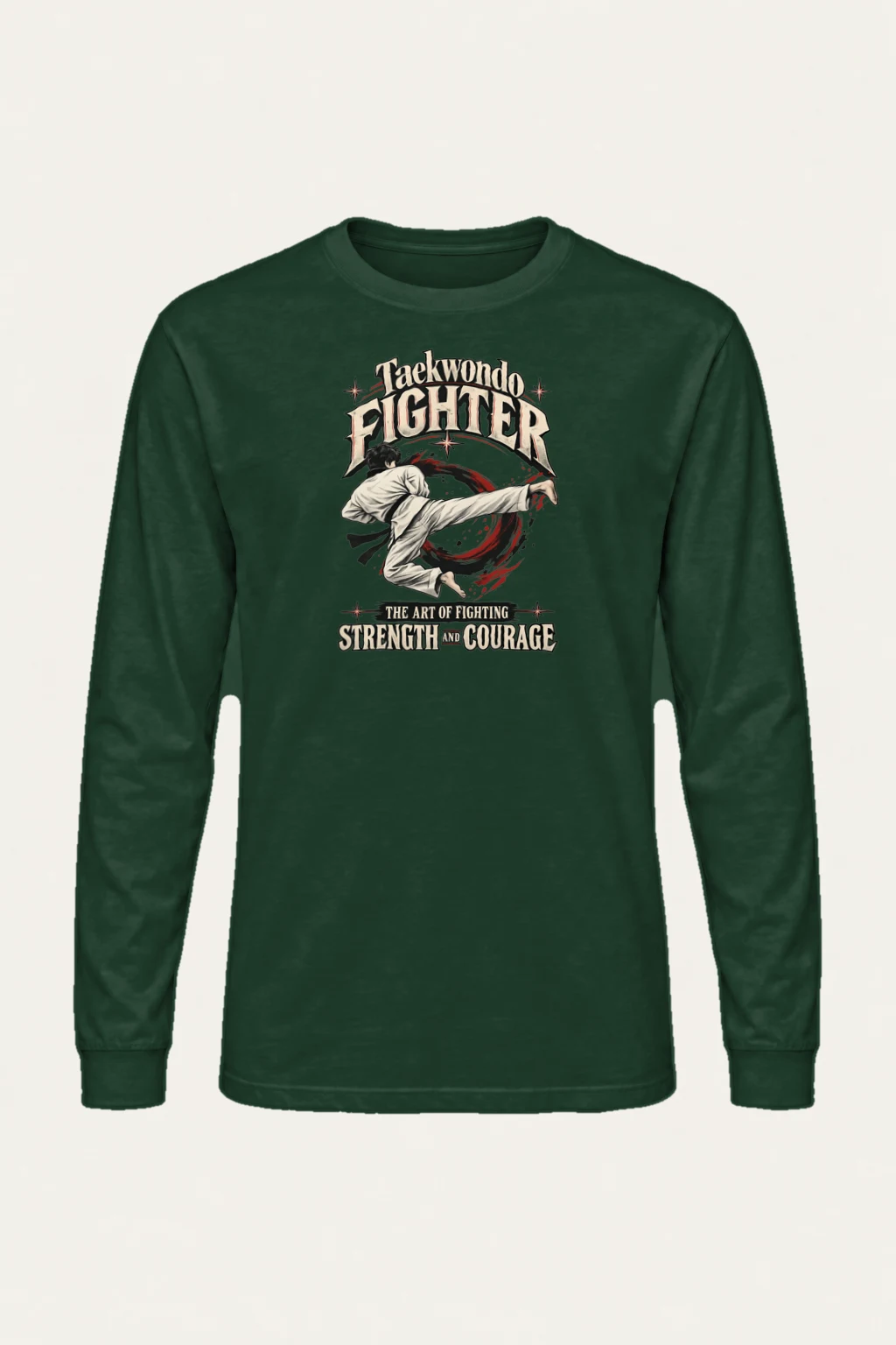 "Taekwondo Fighter" Unisex Longsleeve T-shirt | Gildan 2400