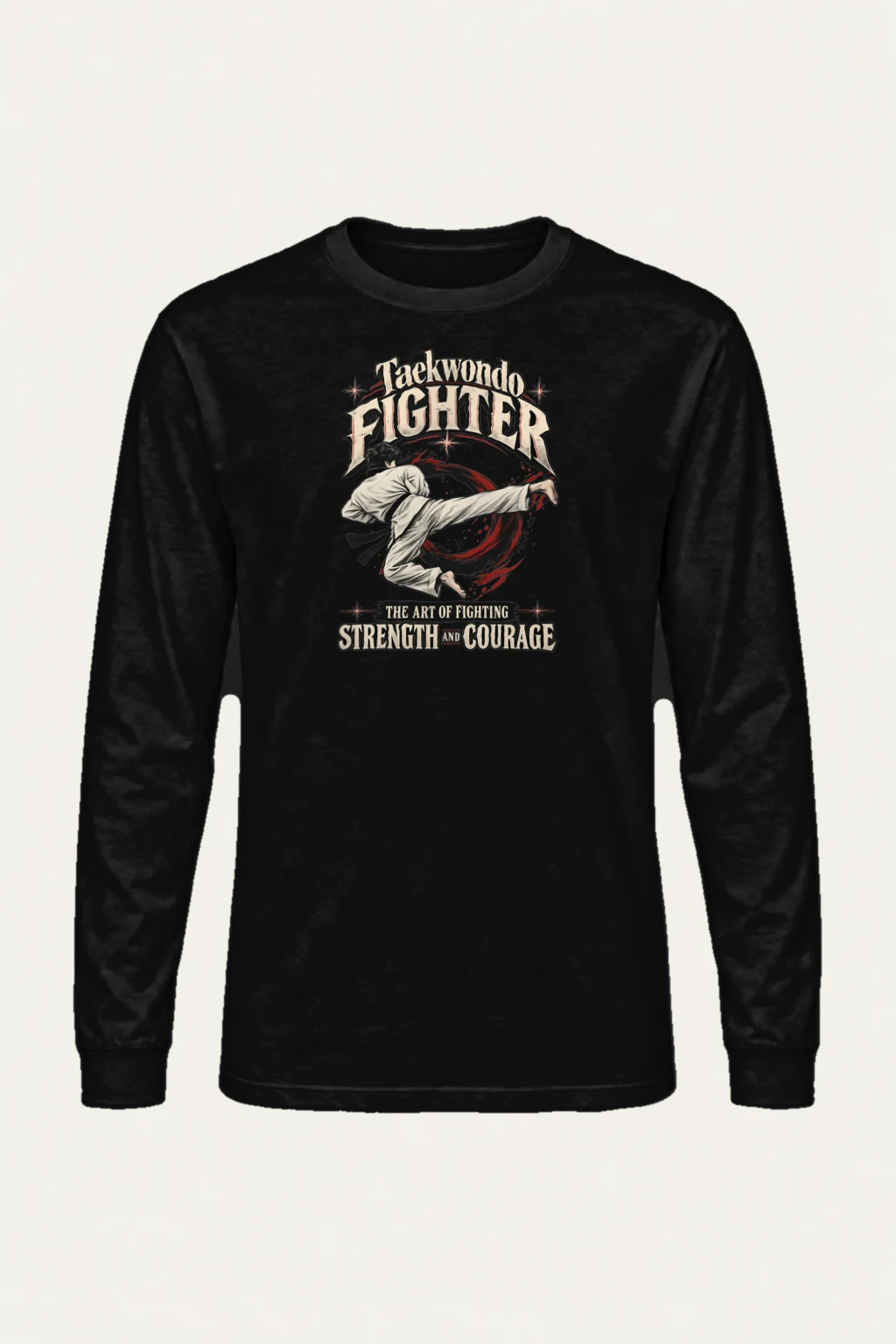 "Taekwondo Fighter" Unisex Longsleeve T-shirt | Gildan 2400