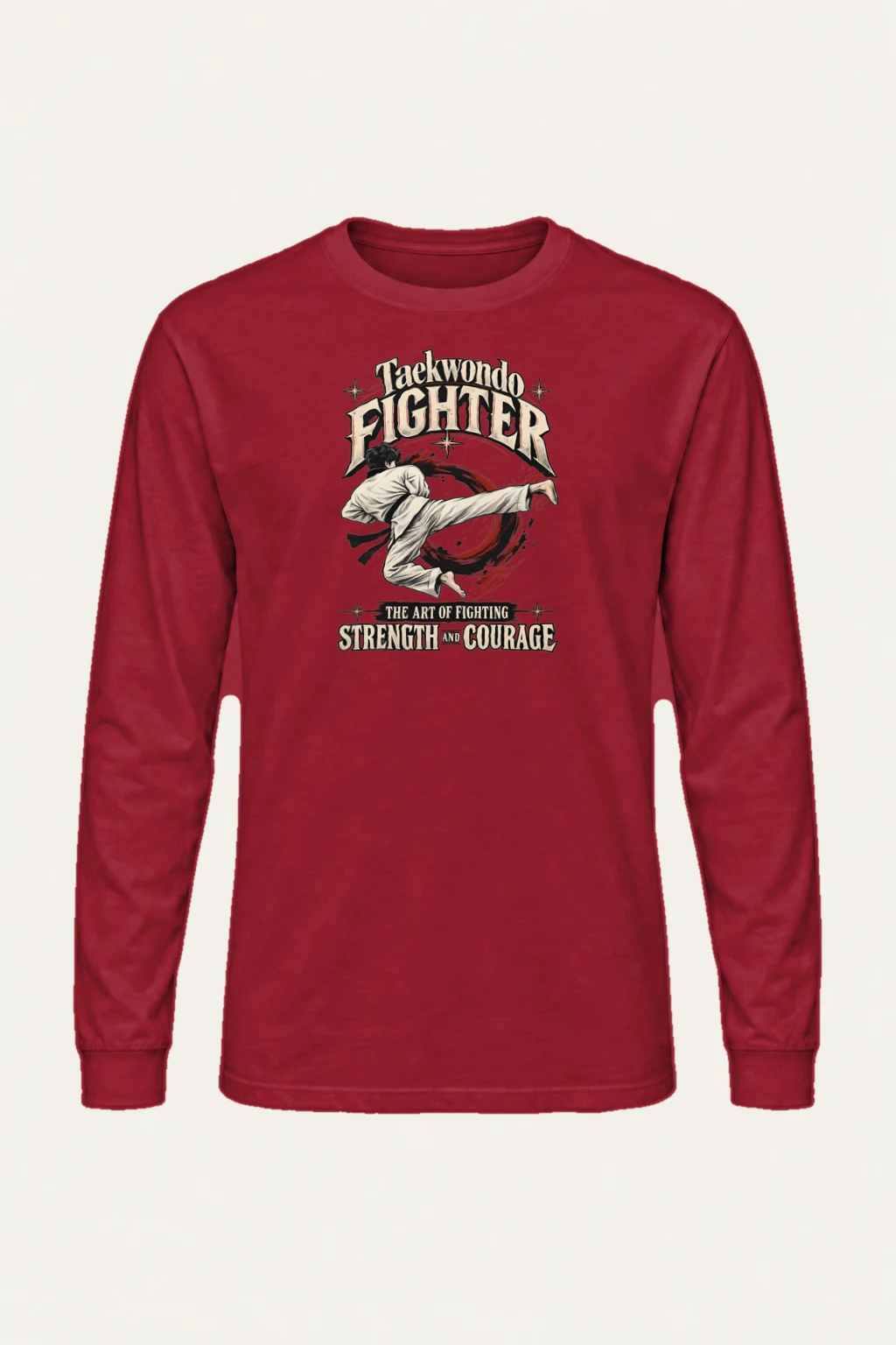 "Taekwondo Fighter" Unisex Longsleeve T-shirt | Gildan 2400