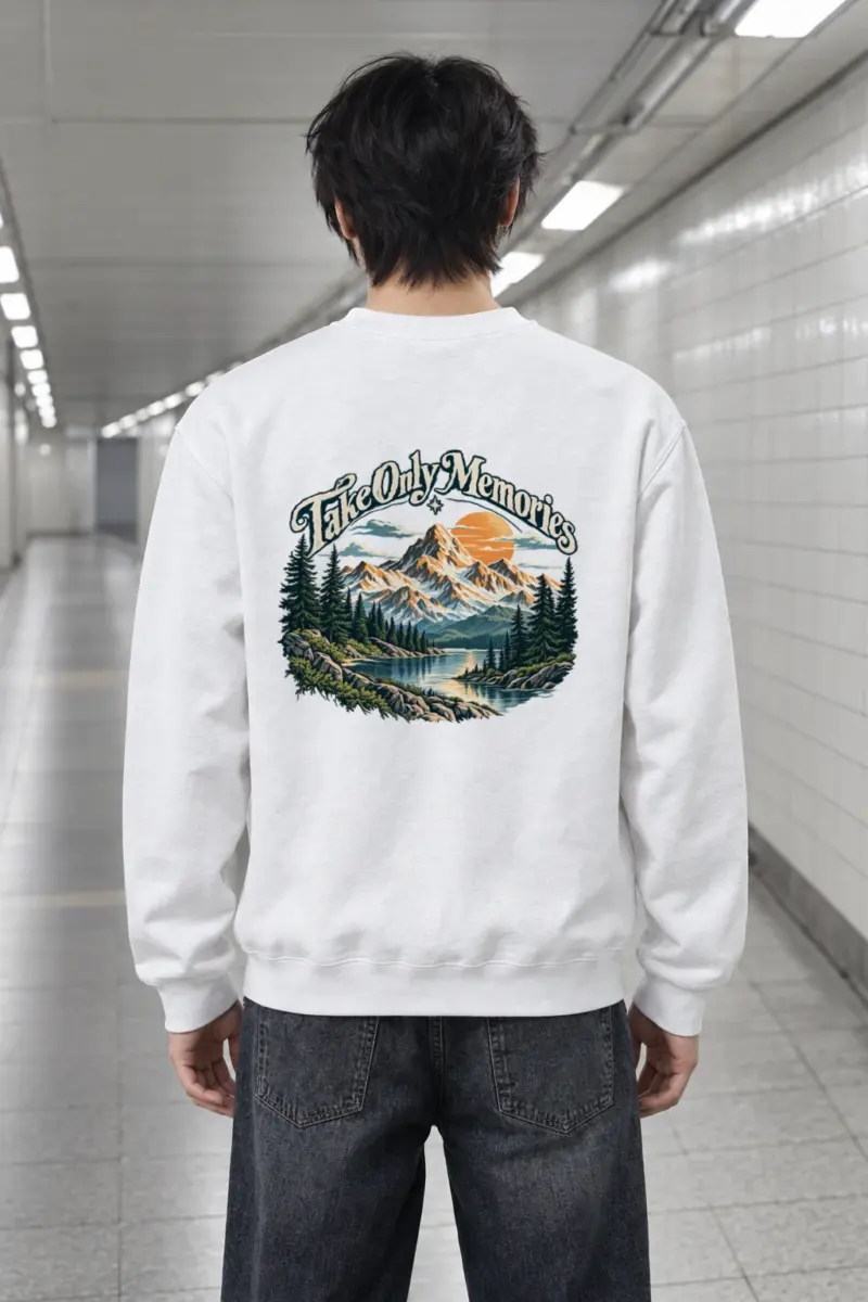"Take Only Memories" Heavy Blend Unisex Crewneck Sweatshirt | Gildan 18000