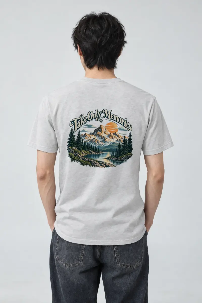 "Take Only Memories" Heavyweight Unisex Crewneck T-shirt | Gildan 5000