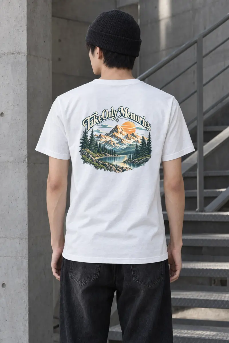 "Take Only Memories" Heavyweight Unisex Crewneck T-shirt