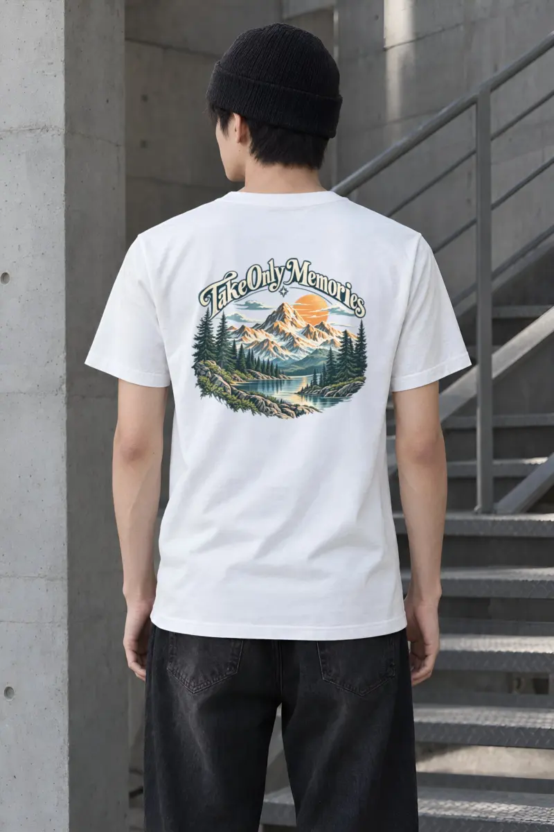 "Take Only Memories" Heavyweight Unisex Crewneck T-shirt