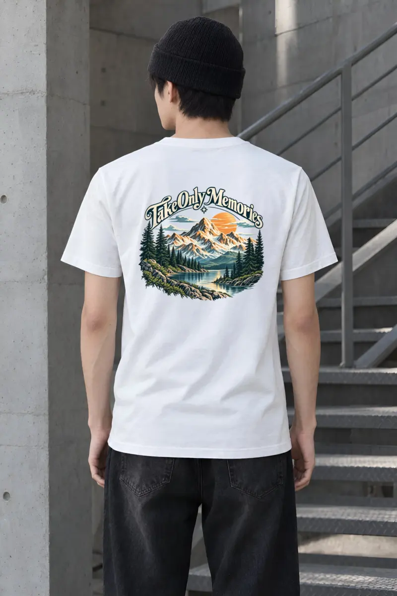 "Take Only Memories" Heavyweight Unisex Crewneck T-shirt
