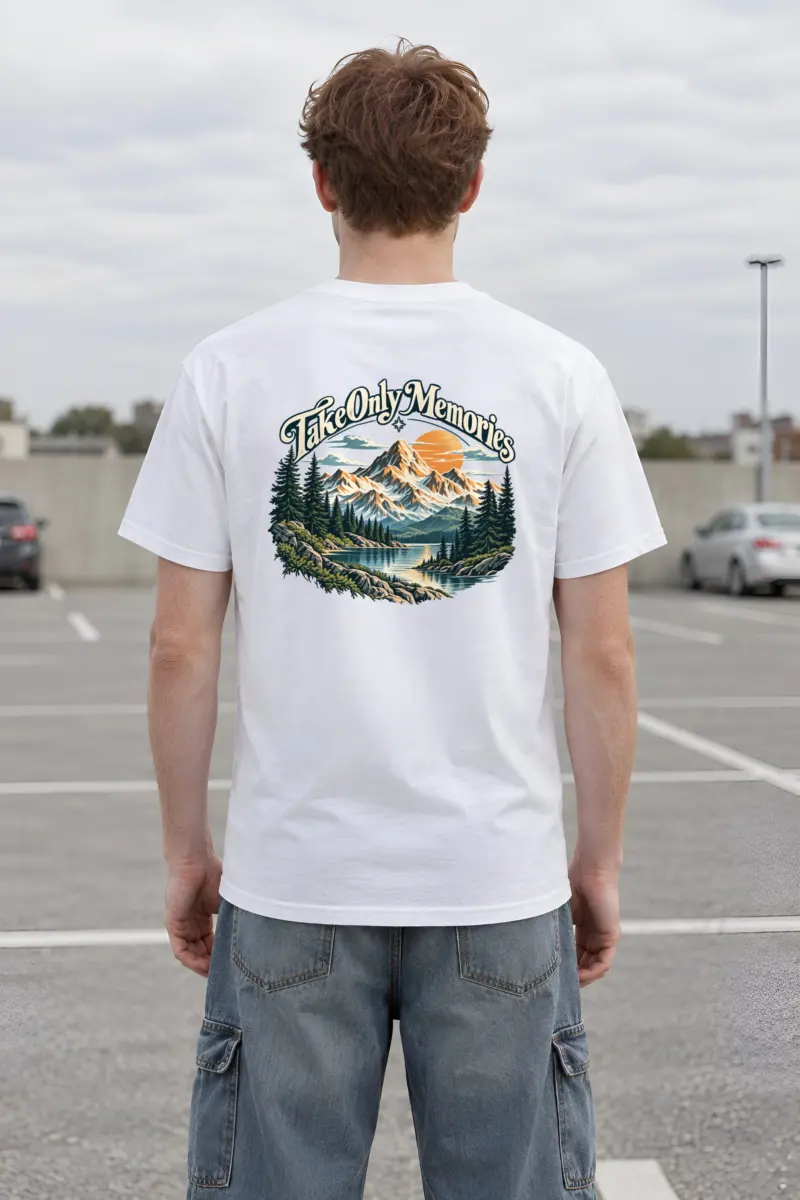 "Take Only Memories" Heavyweight Unisex Crewneck T-shirt