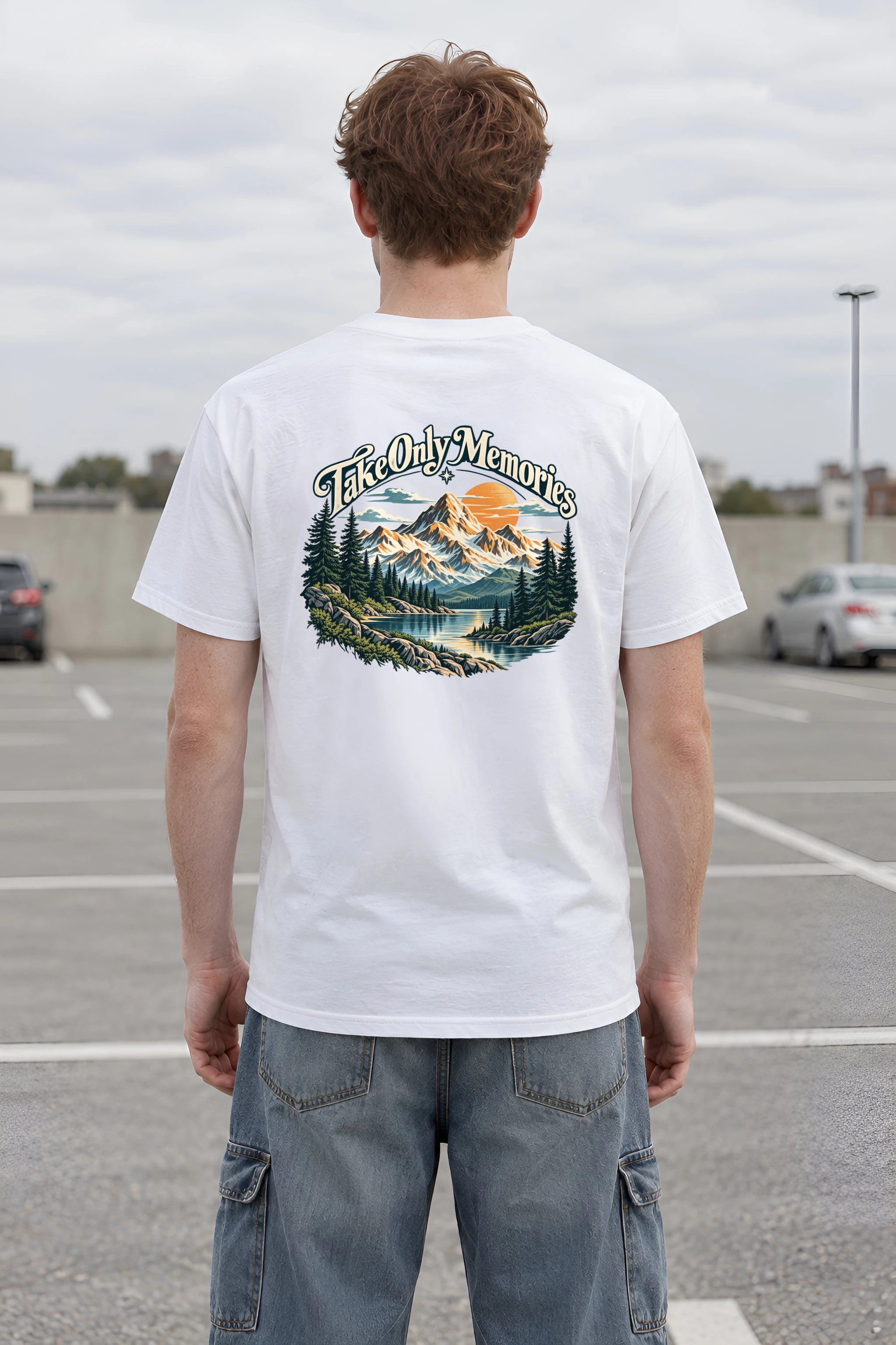 "Take Only Memories" Heavyweight Unisex Crewneck T-shirt