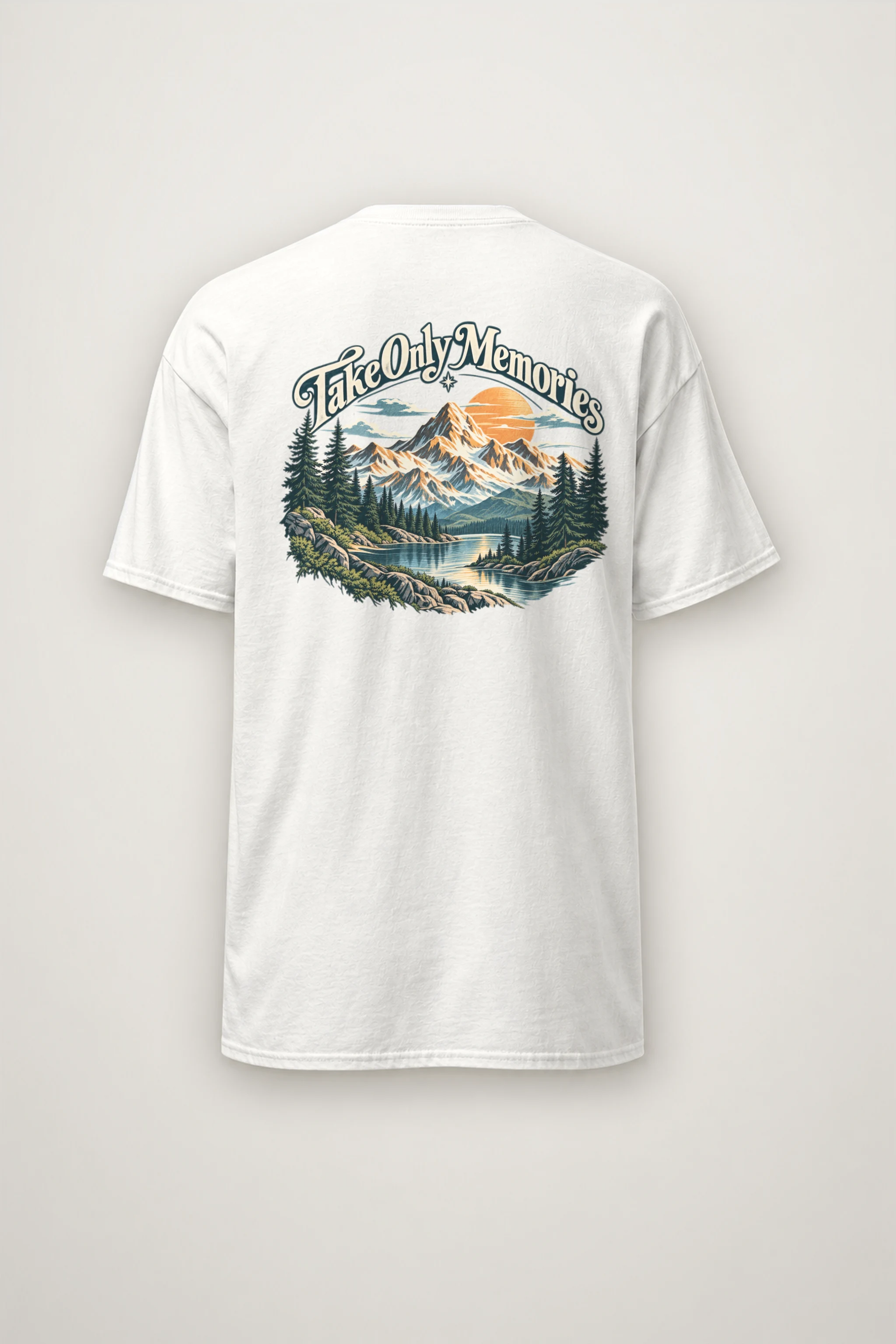 "Take Only Memories" Heavyweight Unisex Crewneck T-shirt