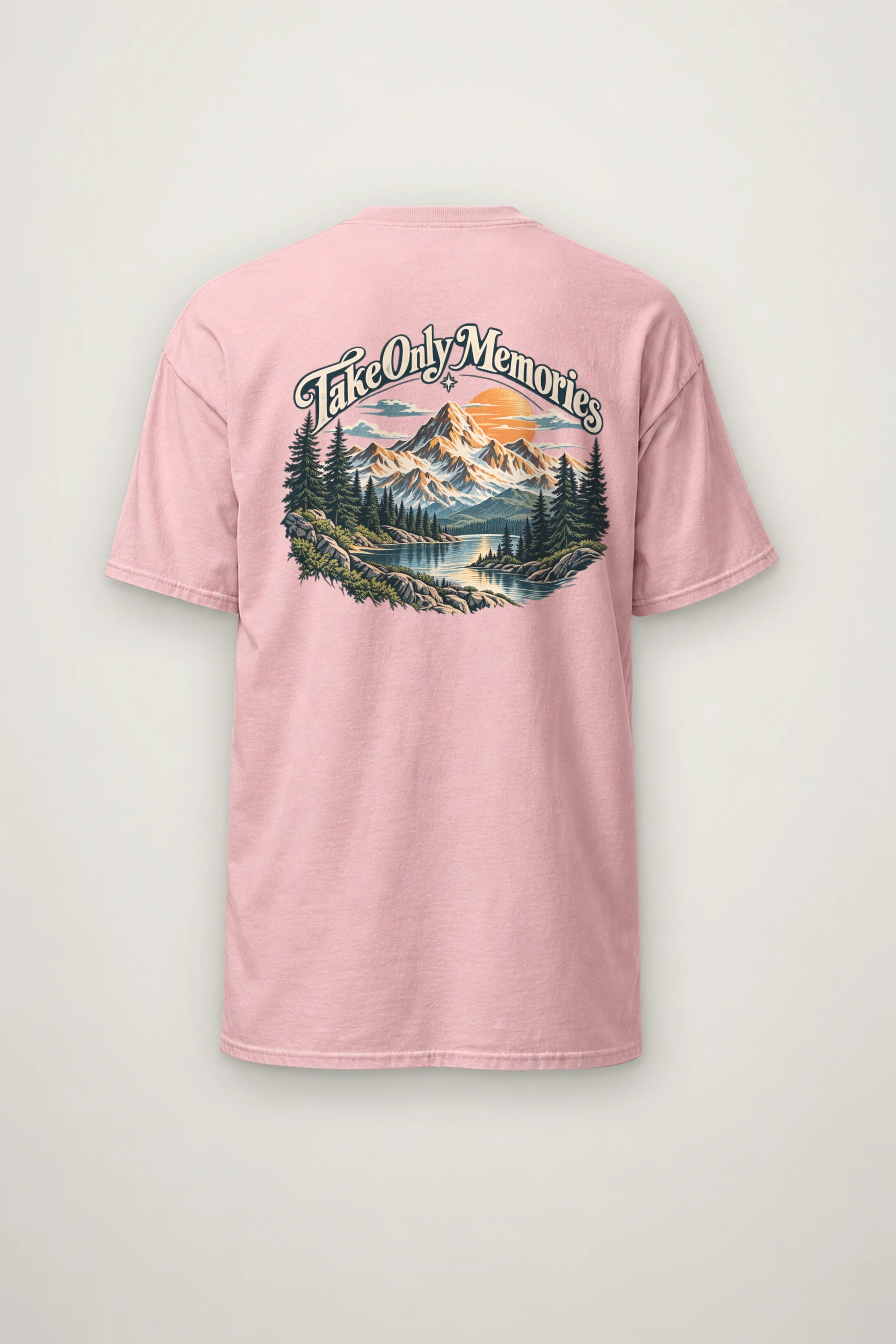 "Take Only Memories" Heavyweight Unisex Crewneck T-shirt