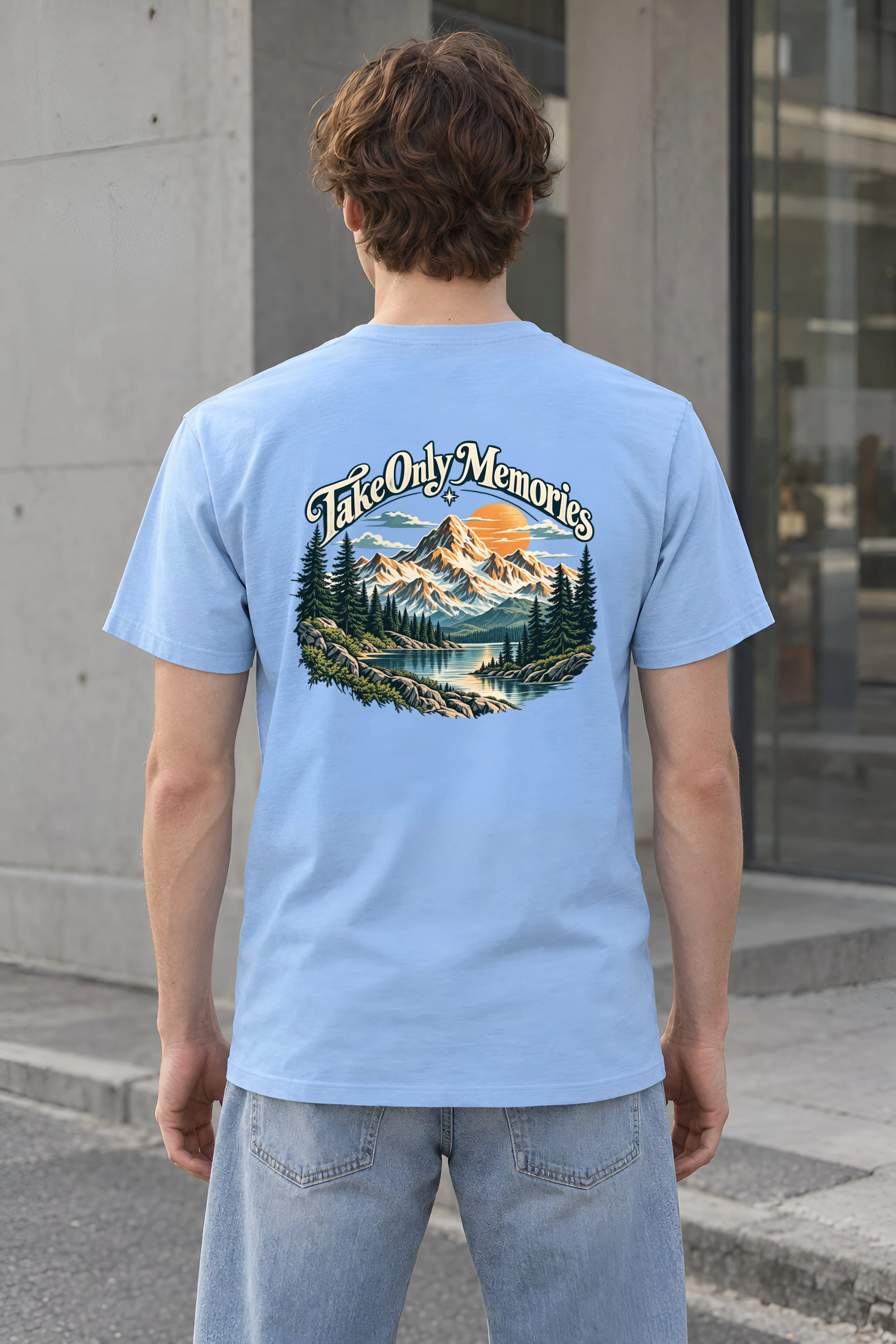 "Take Only Memories" Heavyweight Unisex Crewneck T-shirt