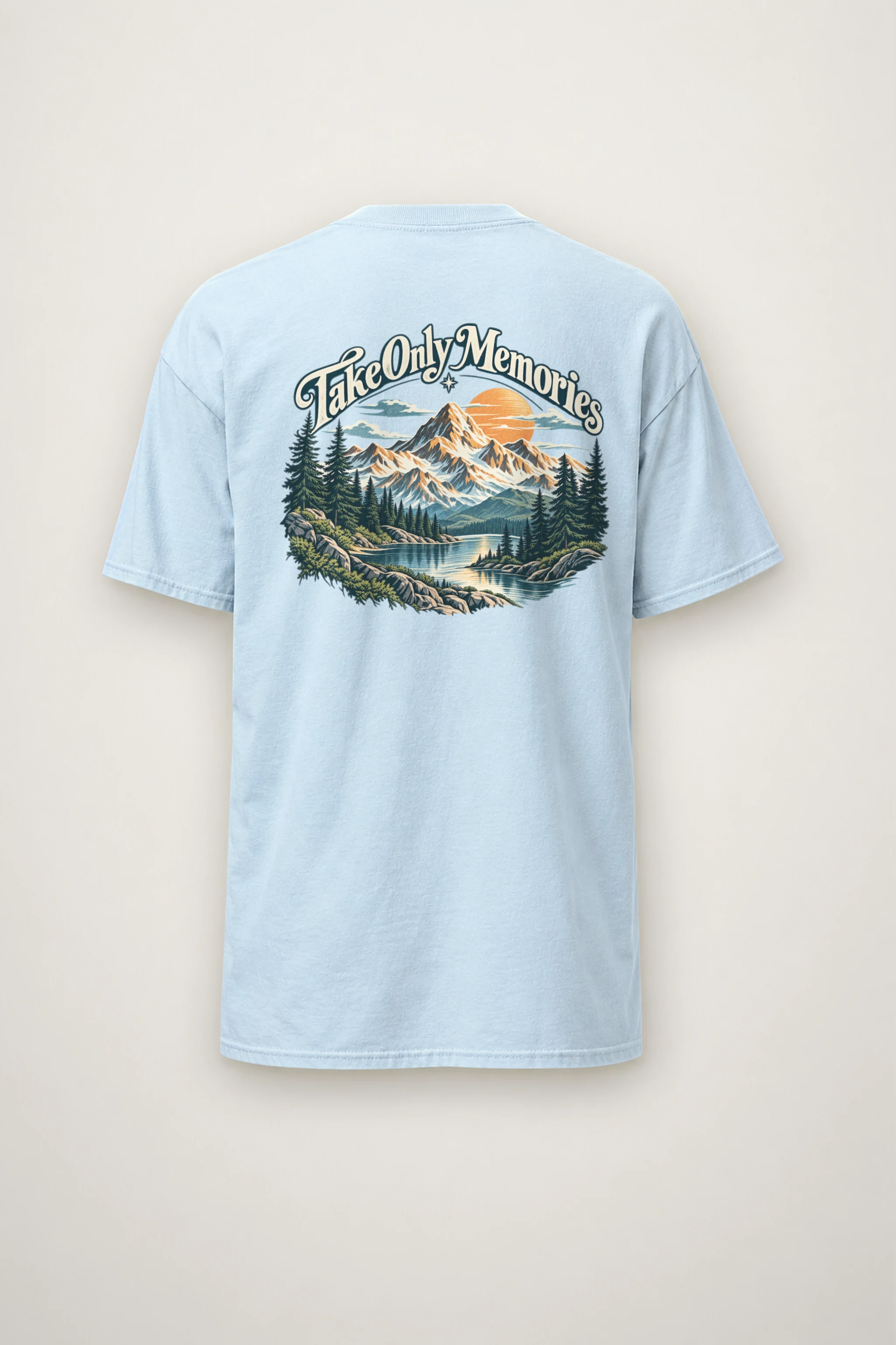 "Take Only Memories" Heavyweight Unisex Crewneck T-shirt