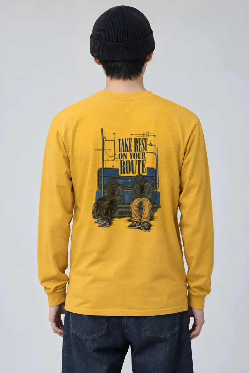 "Take Rest Route" Unisex Longsleeve T-shirt