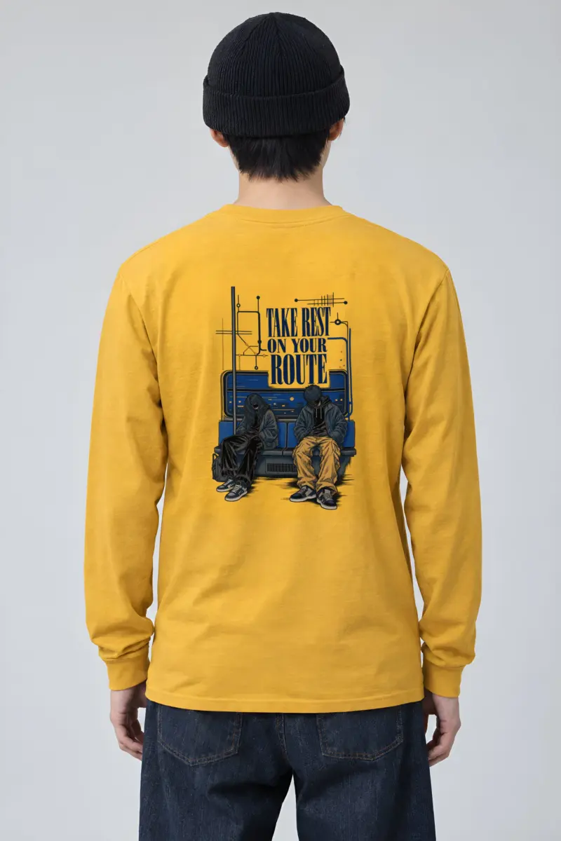 "Take Rest Route" Unisex Longsleeve T-shirt