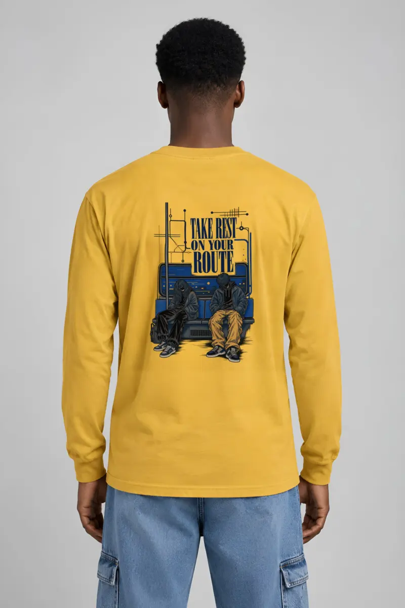 "Take Rest Route" Unisex Longsleeve T-shirt