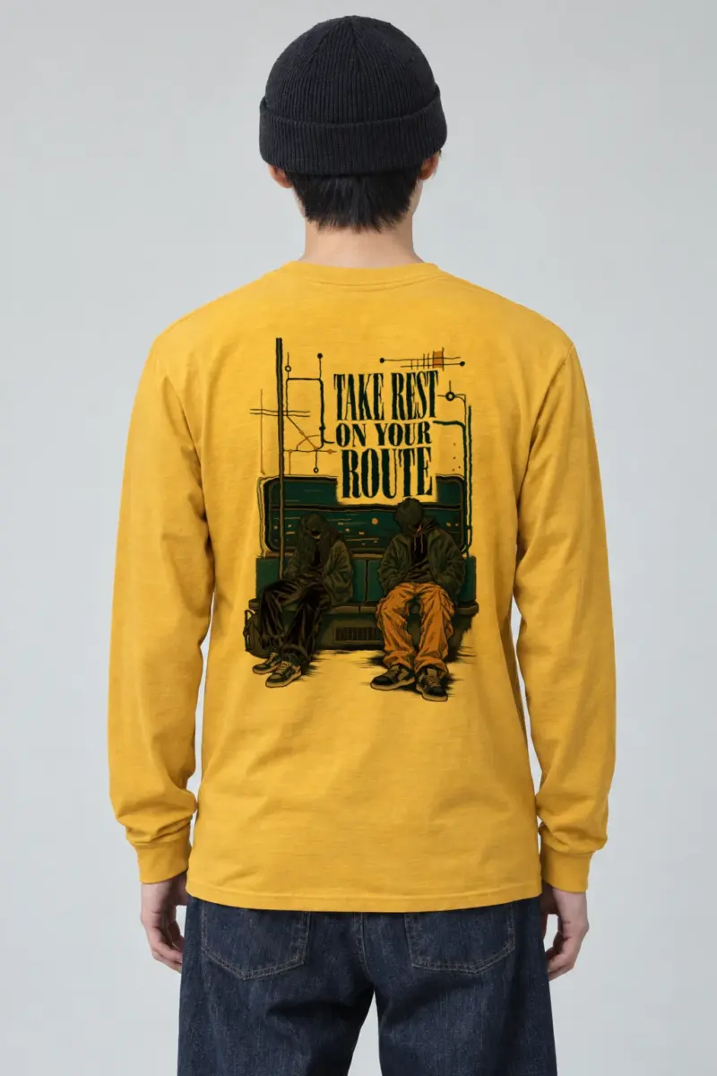"Take Rest Route" Unisex Longsleeve T-shirt