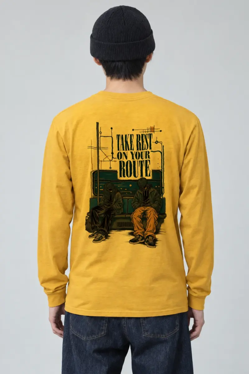 "Take Rest Route" Unisex Longsleeve T-shirt