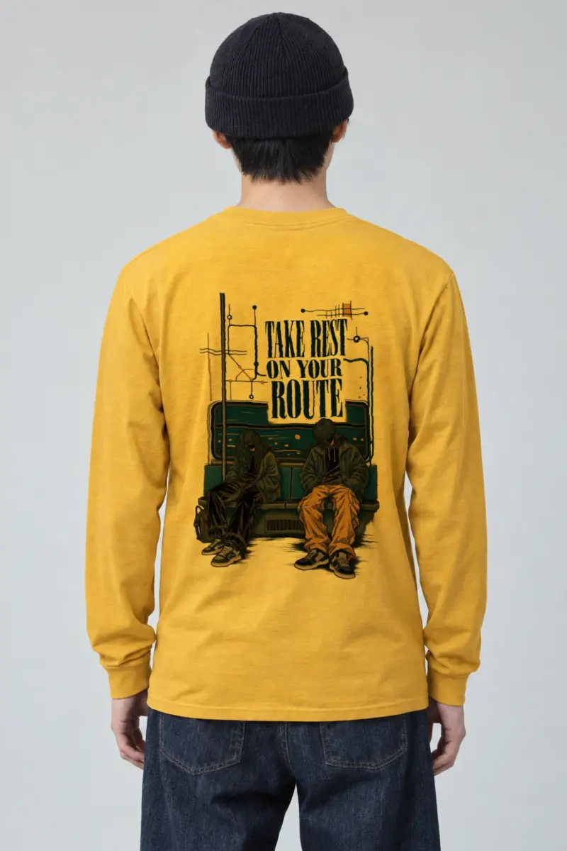 "Take Rest Route" Unisex Longsleeve T-shirt