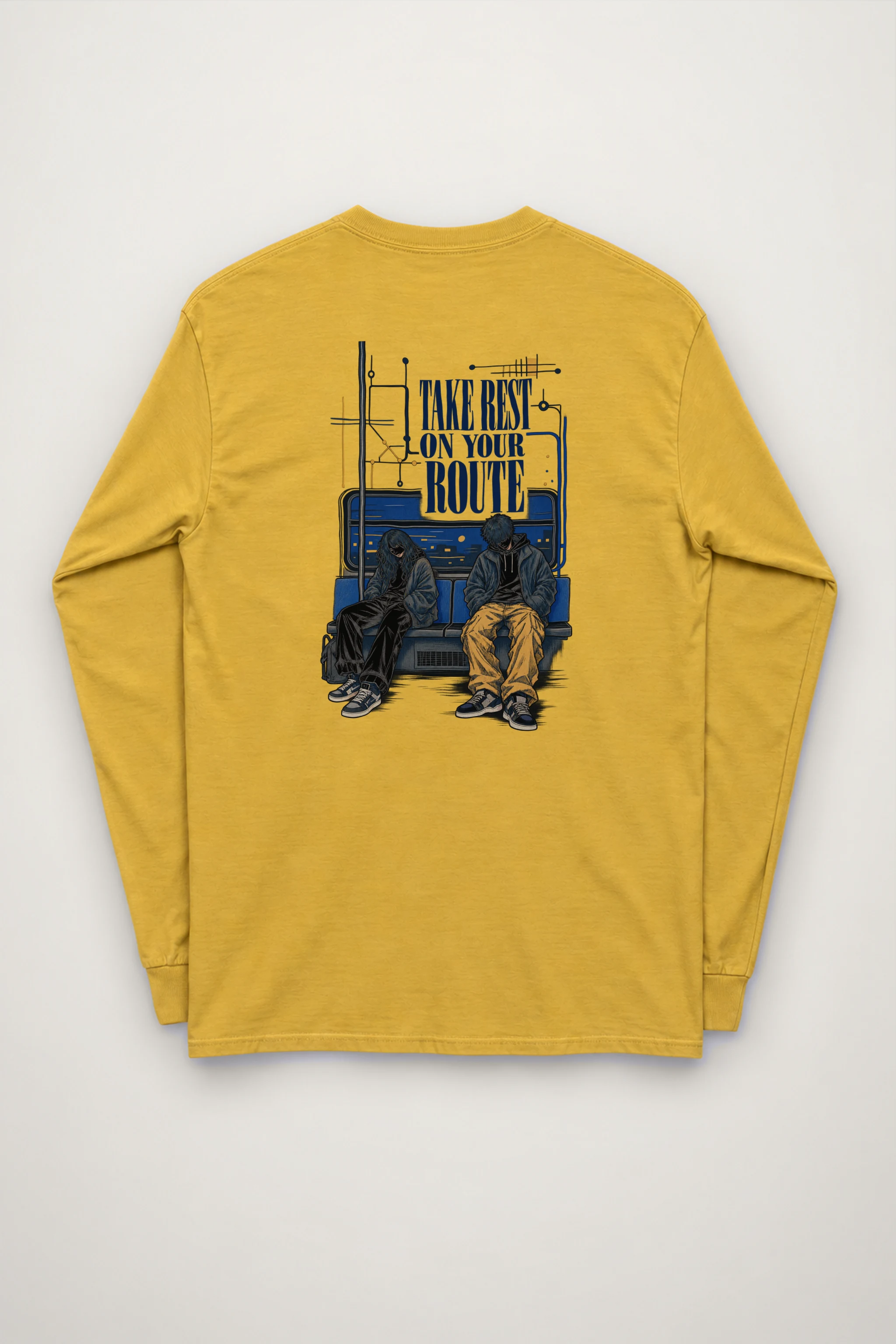 "Take Rest Route" Unisex Longsleeve T-shirt