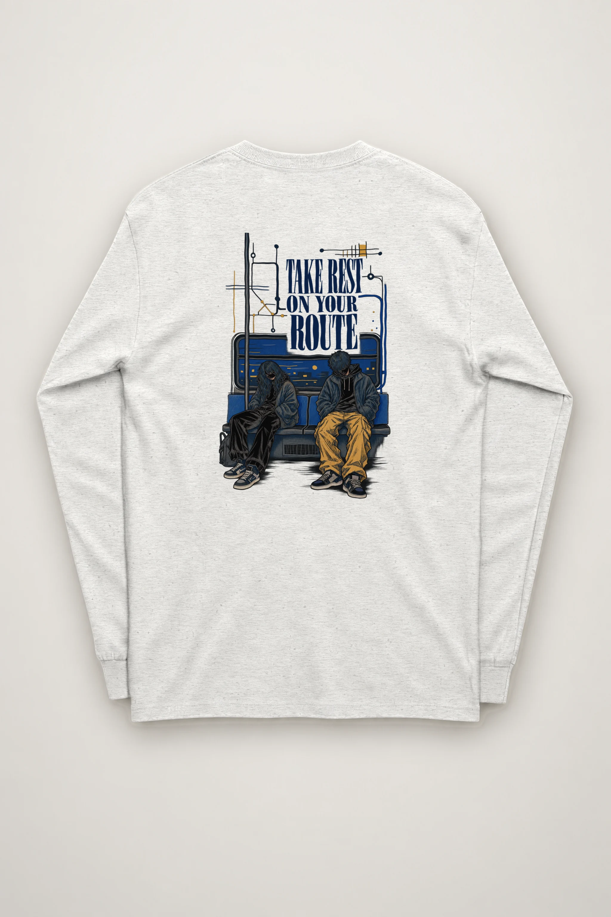 "Take Rest Route" Unisex Longsleeve T-shirt