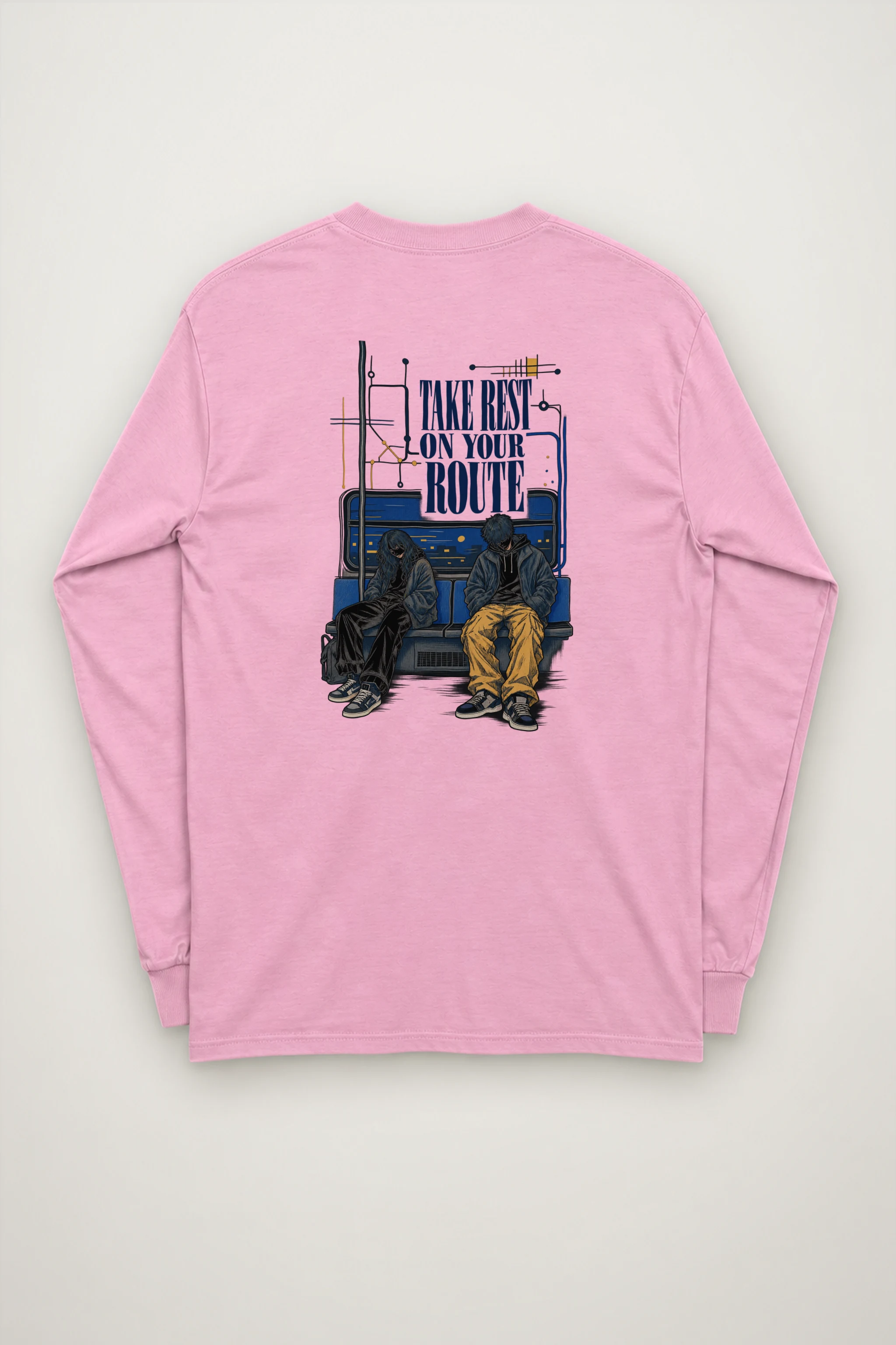 "Take Rest Route" Unisex Longsleeve T-shirt