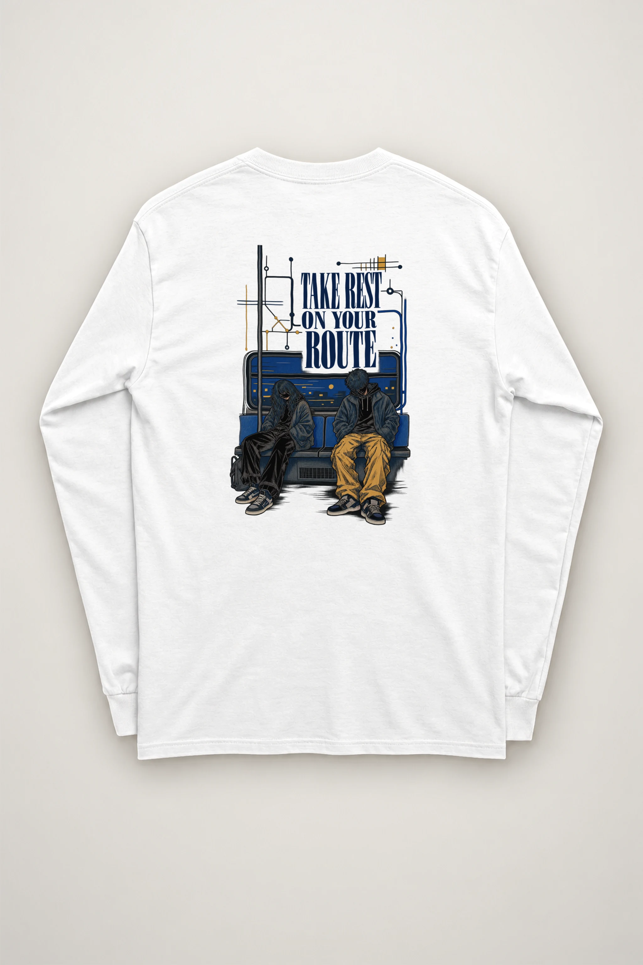 "Take Rest Route" Unisex Longsleeve T-shirt