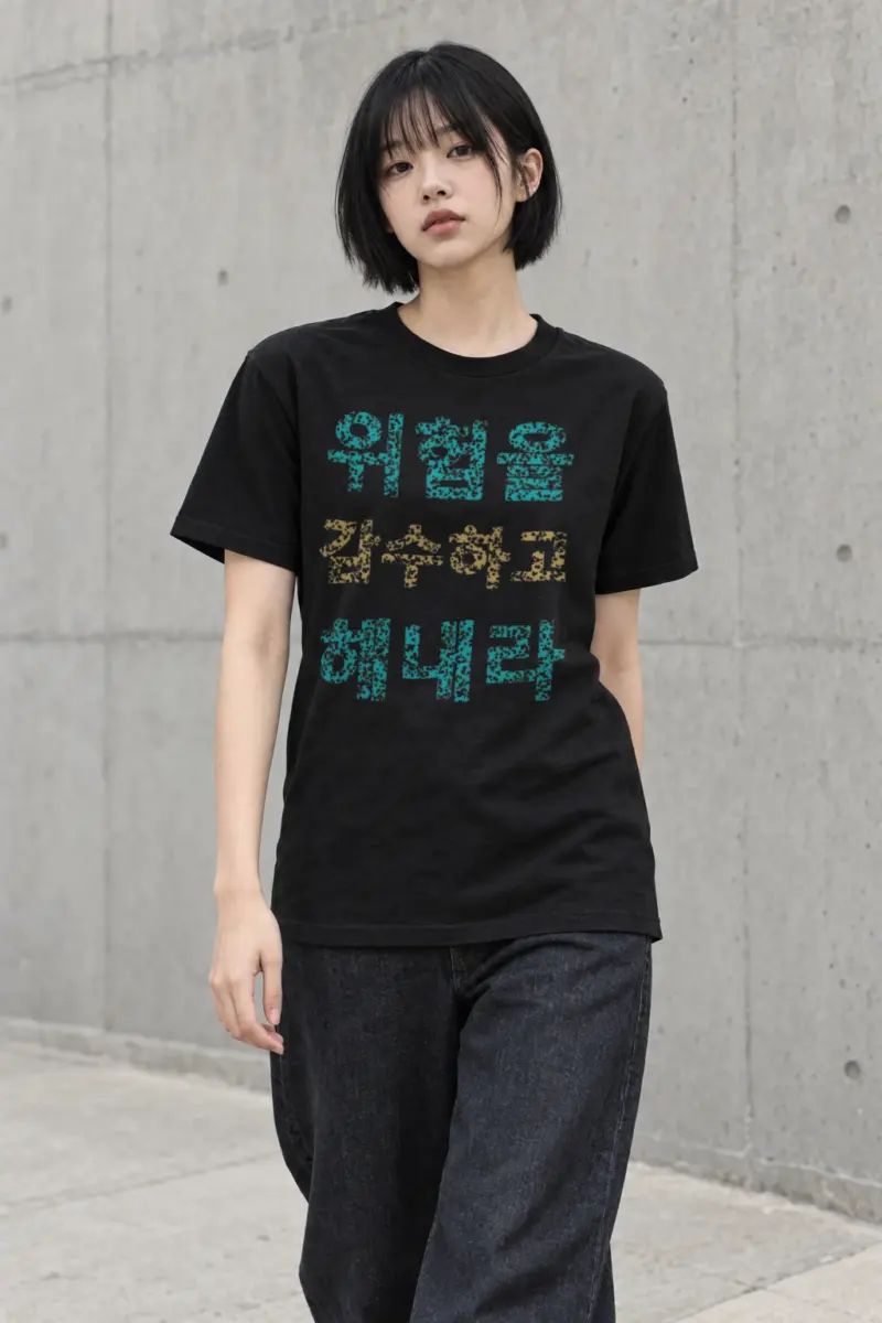 "Take Risks Make It Happen" Heavyweight Unisex Crewneck T-shirt