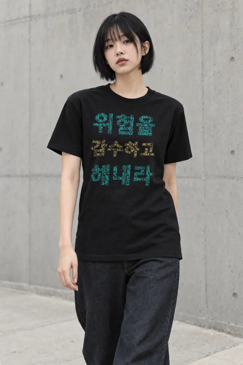 "Take Risks Make It Happen" Heavyweight Unisex Crewneck T-shirt | Gildan 5000