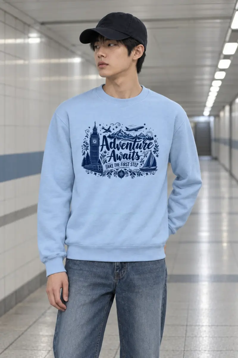 "Take The First Step" Heavy Blend Unisex Crewneck Sweatshirt