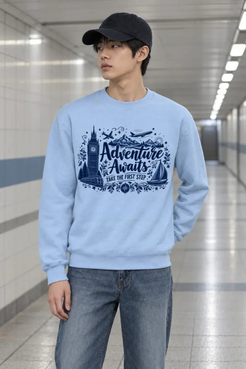 "Take The First Step" Heavy Blend Unisex Crewneck Sweatshirt