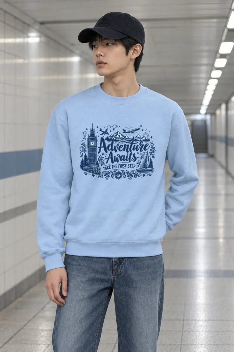 "Take The First Step" Heavy Blend Unisex Crewneck Sweatshirt
