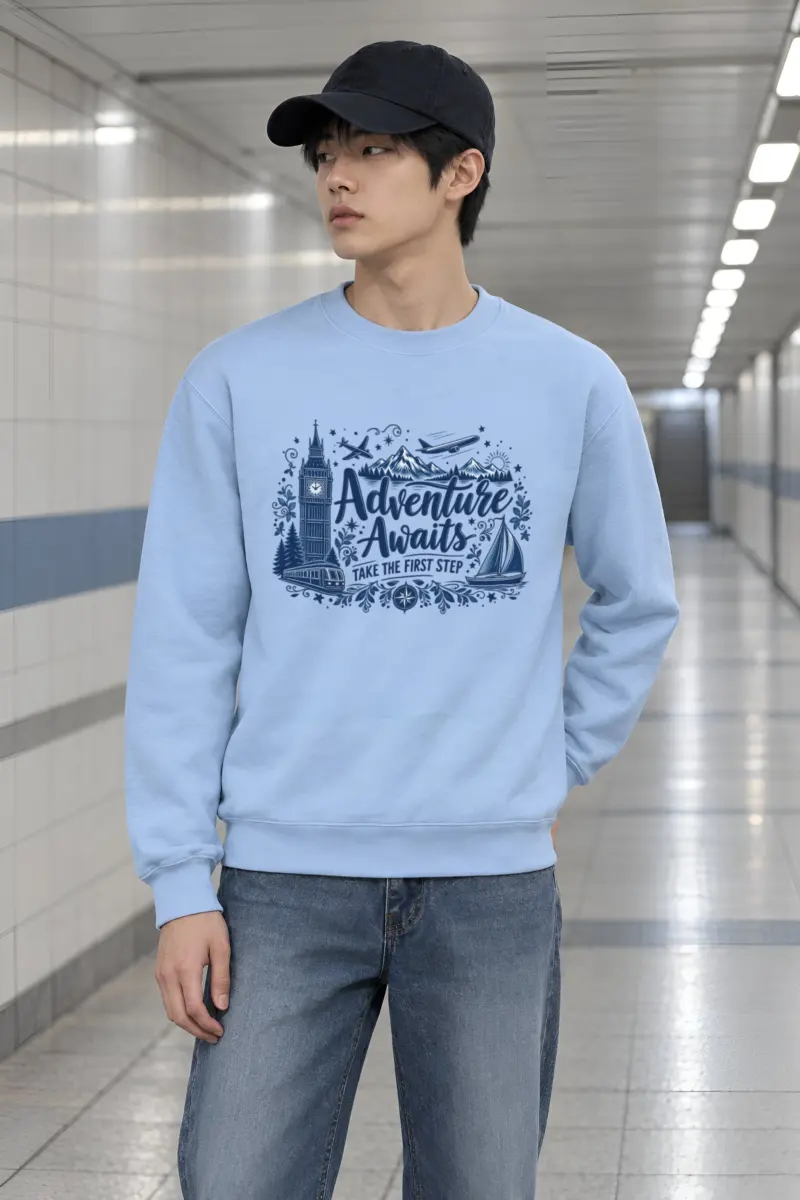 "Take The First Step" Heavy Blend Unisex Crewneck Sweatshirt