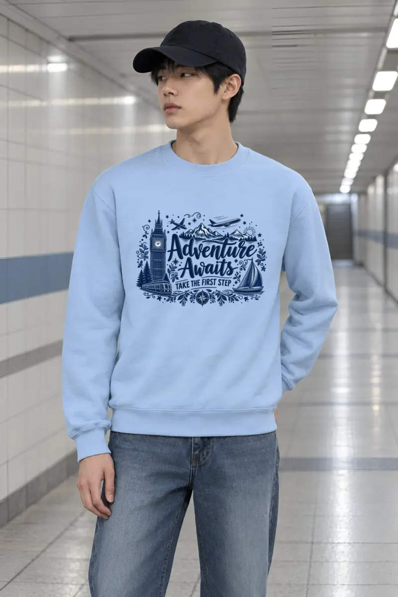 "Take The First Step" Heavy Blend Unisex Crewneck Sweatshirt