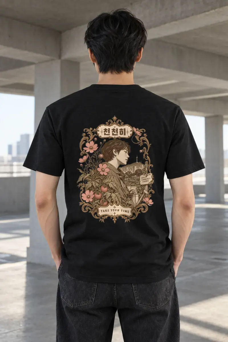 "Take Your Time" Heavyweight Unisex Crewneck T-shirt