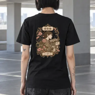 "Take Your Time" Heavyweight Unisex Crewneck T-shirt