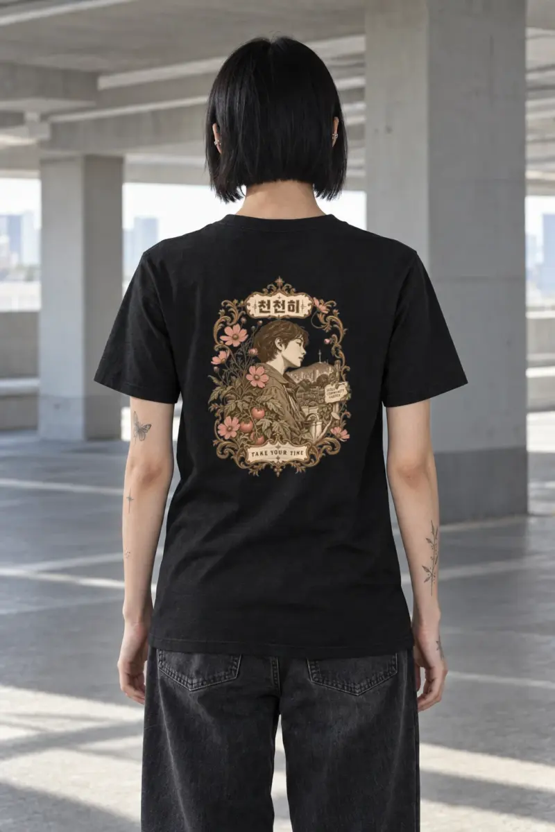 "Take Your Time" Heavyweight Unisex Crewneck T-shirt