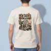 "Tan Panel Mountain Silhouette" Heavyweight Unisex Crewneck T-shirt